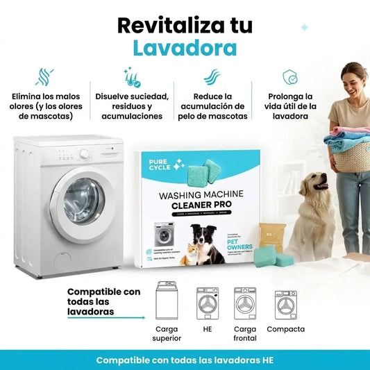 PURE CYCLE: LIMPIADOR PROFESIONAL PARA LAVADORAS