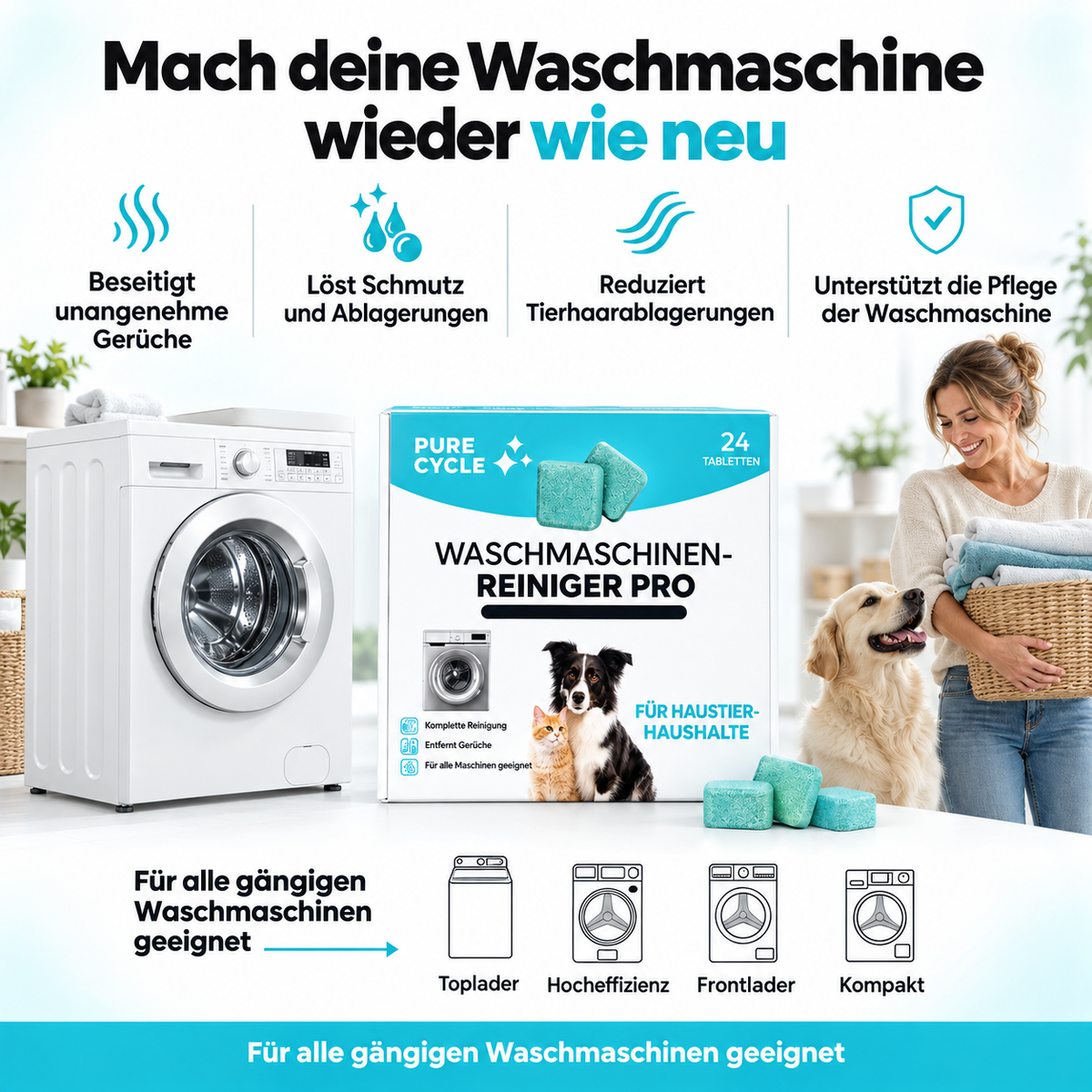 PURE CYCLE: PROFESSIONELLER WASCHMASCHINENREINIGER