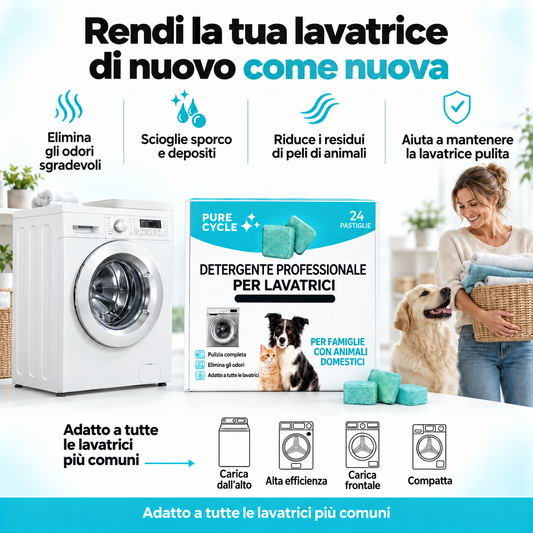 PURECYCLE: DETERGENTE PROFESSIONALE PER LAVATRICI